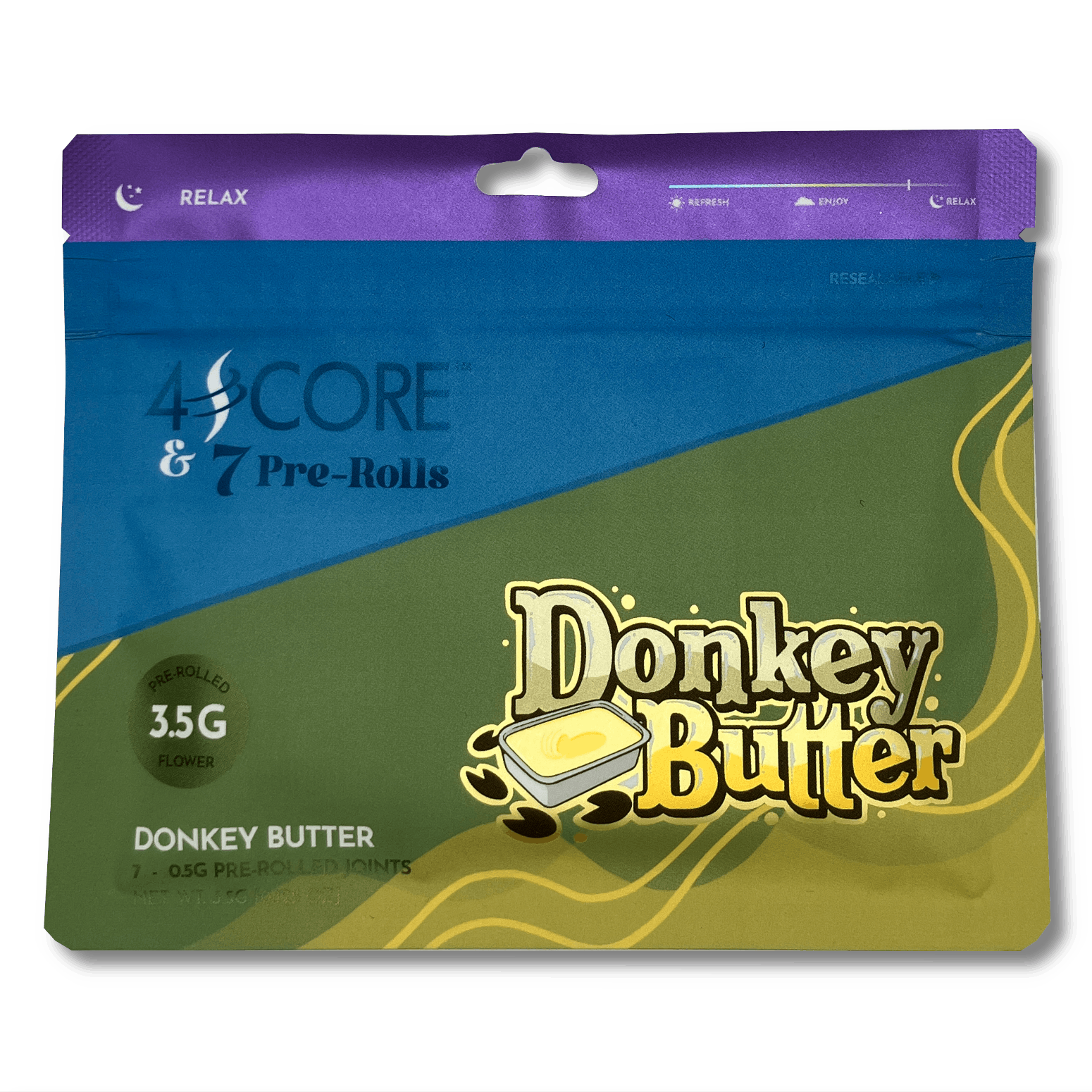 Product: 4Score | Pre-Roll 7-Pack - 3.5g - Donkey Butter
