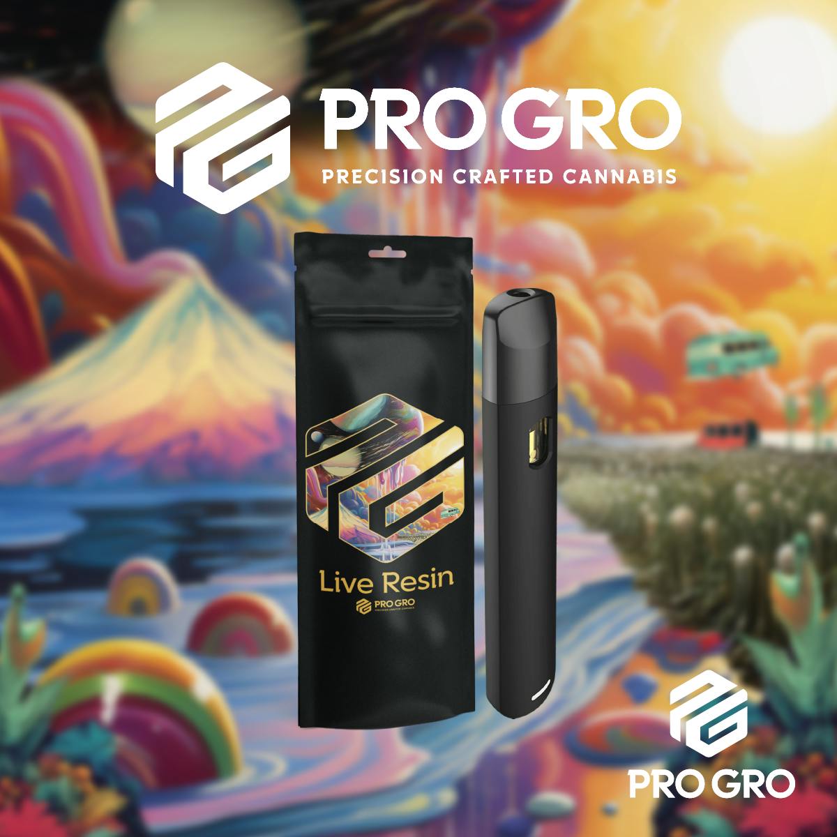 Pro Gro - 1g Live Resin Disposable - Watermelon Grease Trap