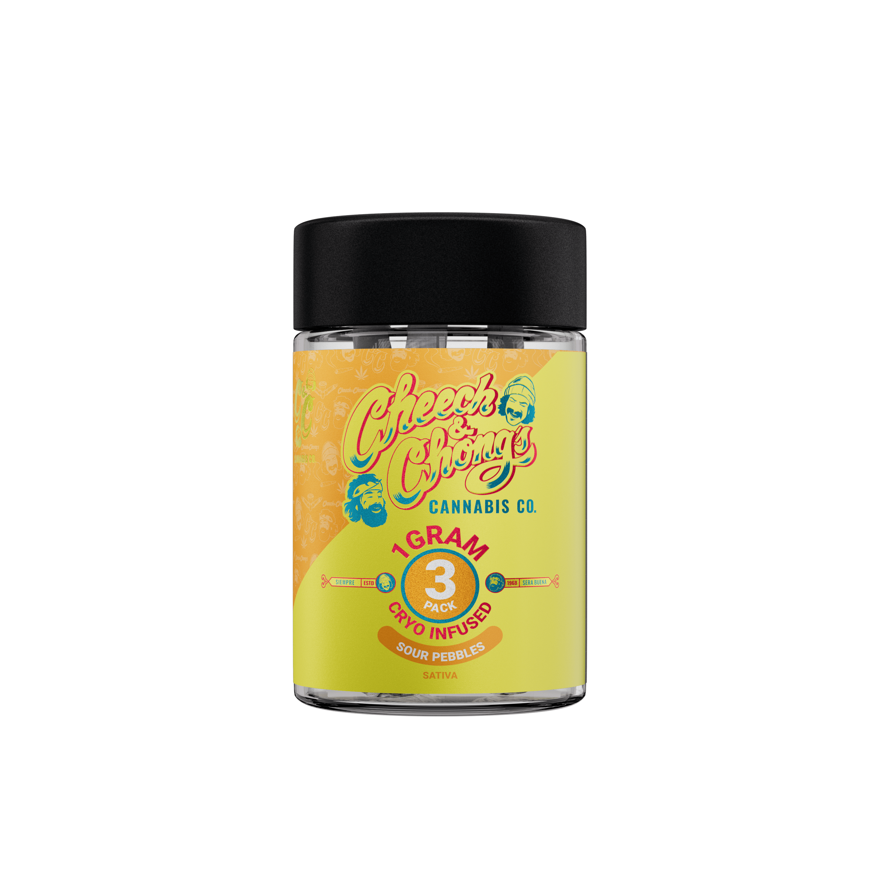 Cheech & Chong - 3-Pack 1g Infused Prerolls - Sour Pebbles