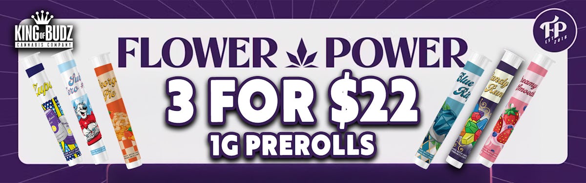 Flower Power 1g Pre Rolls - 3/$22