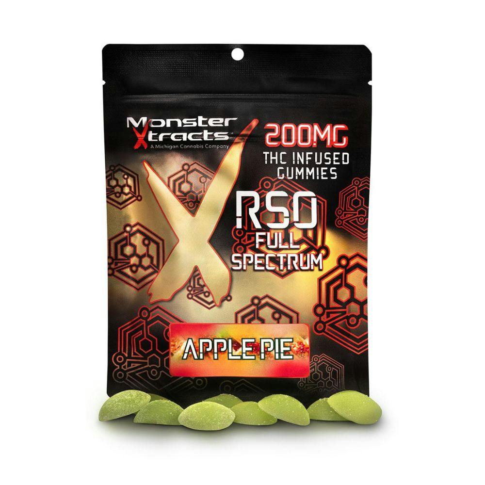 Monster Xtracts MONSTER XTRACTS | APPLE PIE | FULL SPECTRUM RSO GUMMIES | 200MG — EDIBLES