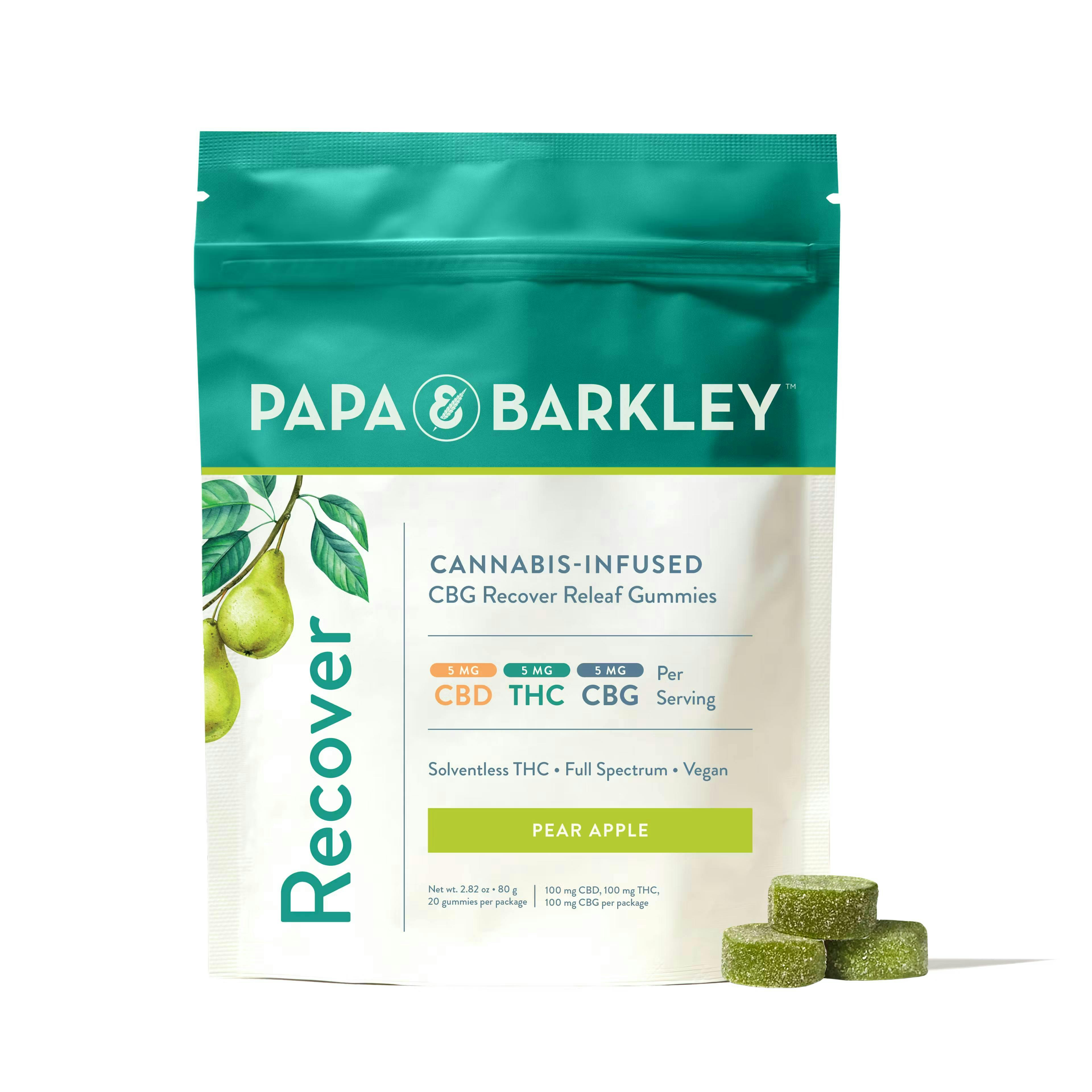 P&B Pear Apple (Recover) Gummy 10pk 100mg
