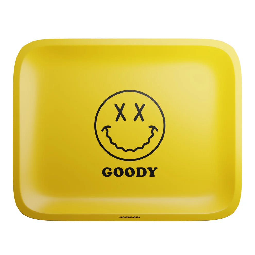 Accessories | Goody Glass | Yellow Big Face Rolling Tray | Small
