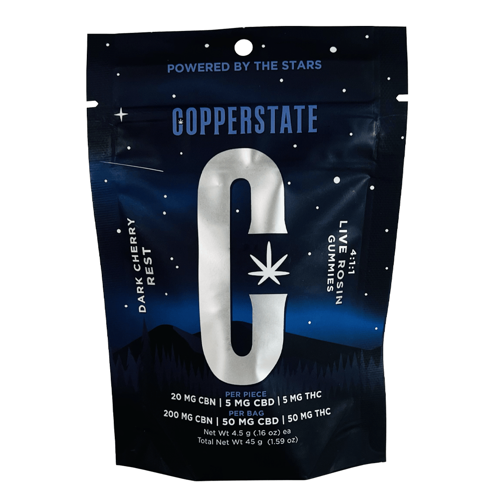 Copperstate Farms Dark Cherry 4:1:1 Live Rosin Gummies Cannabis