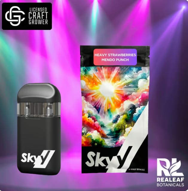 how much is elf bar vape Disposable Pen | Realeaf Botanicals | Skyy Dual | Heavy Strawberries +  Mendo Punch