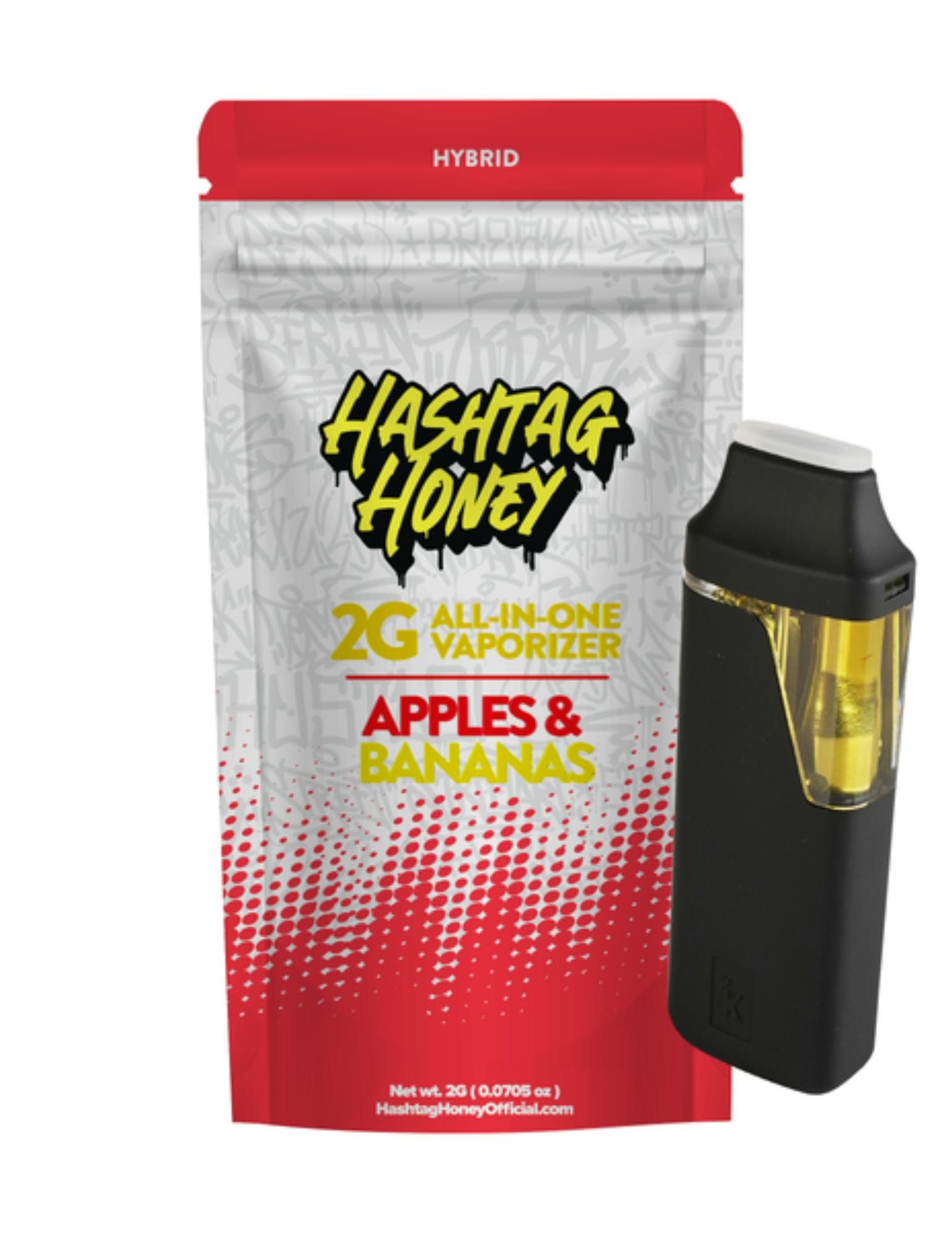 Hashtag Honey - Apples and Bananas Disposable Vape by Hashtag Honey