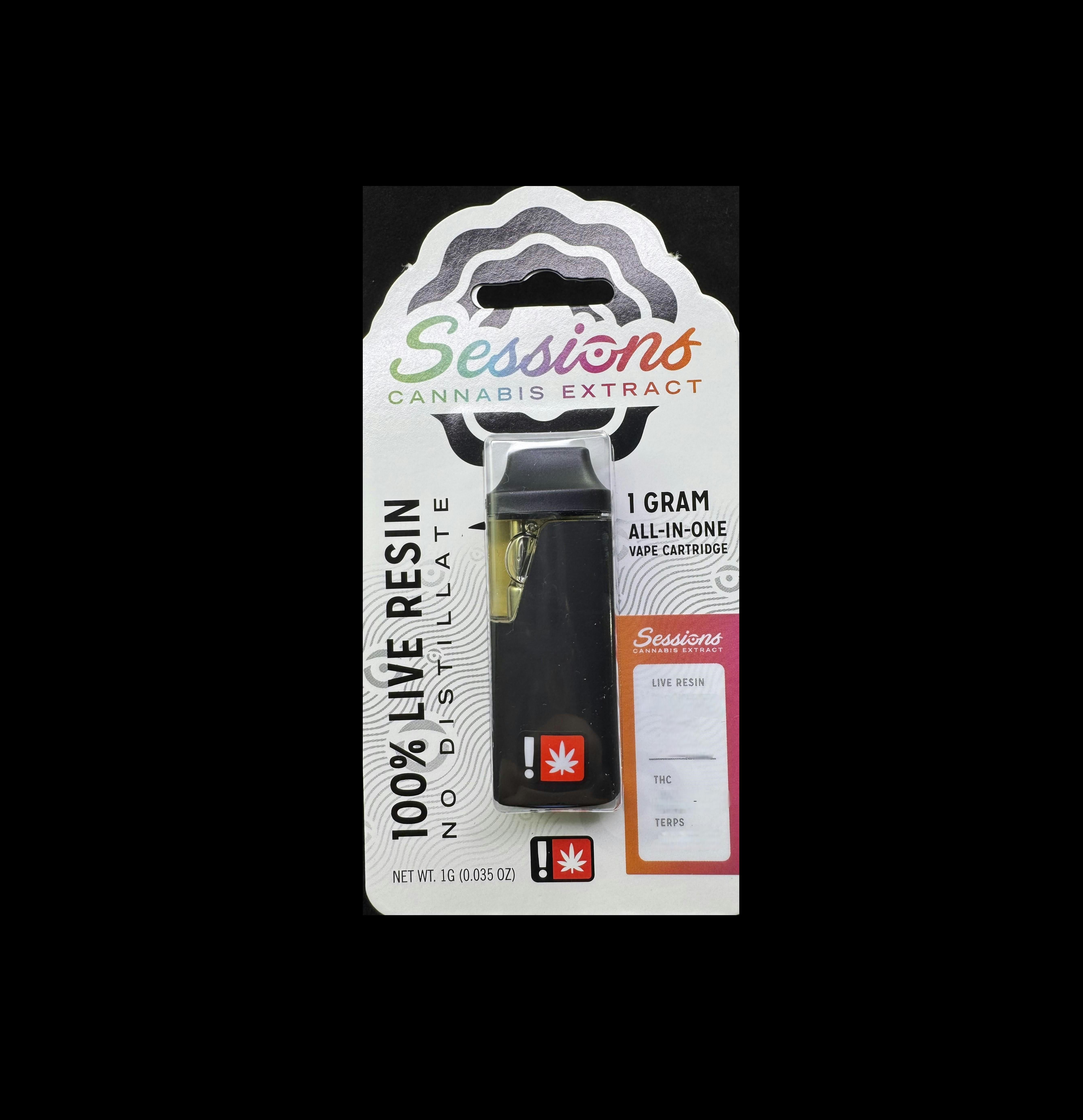 Sugar Mama Disposable Live Resin Cartridge (Sessions) 1g Concentrates