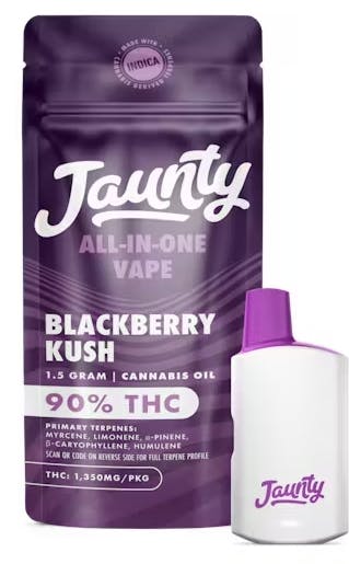 Jaunty AIO Palm Vape | 1.5g | Blackberry Kush