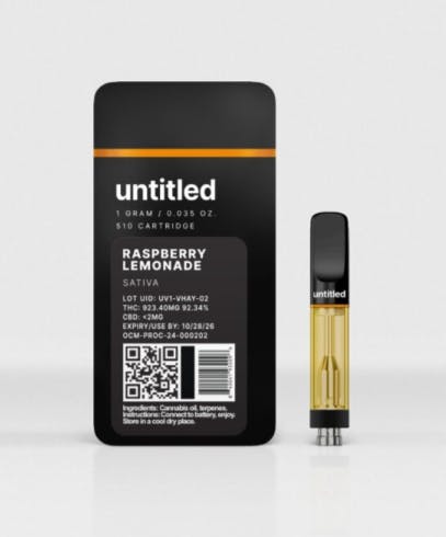 Raspberry Lemonade Vape Cartridge | Sativa | Untitled