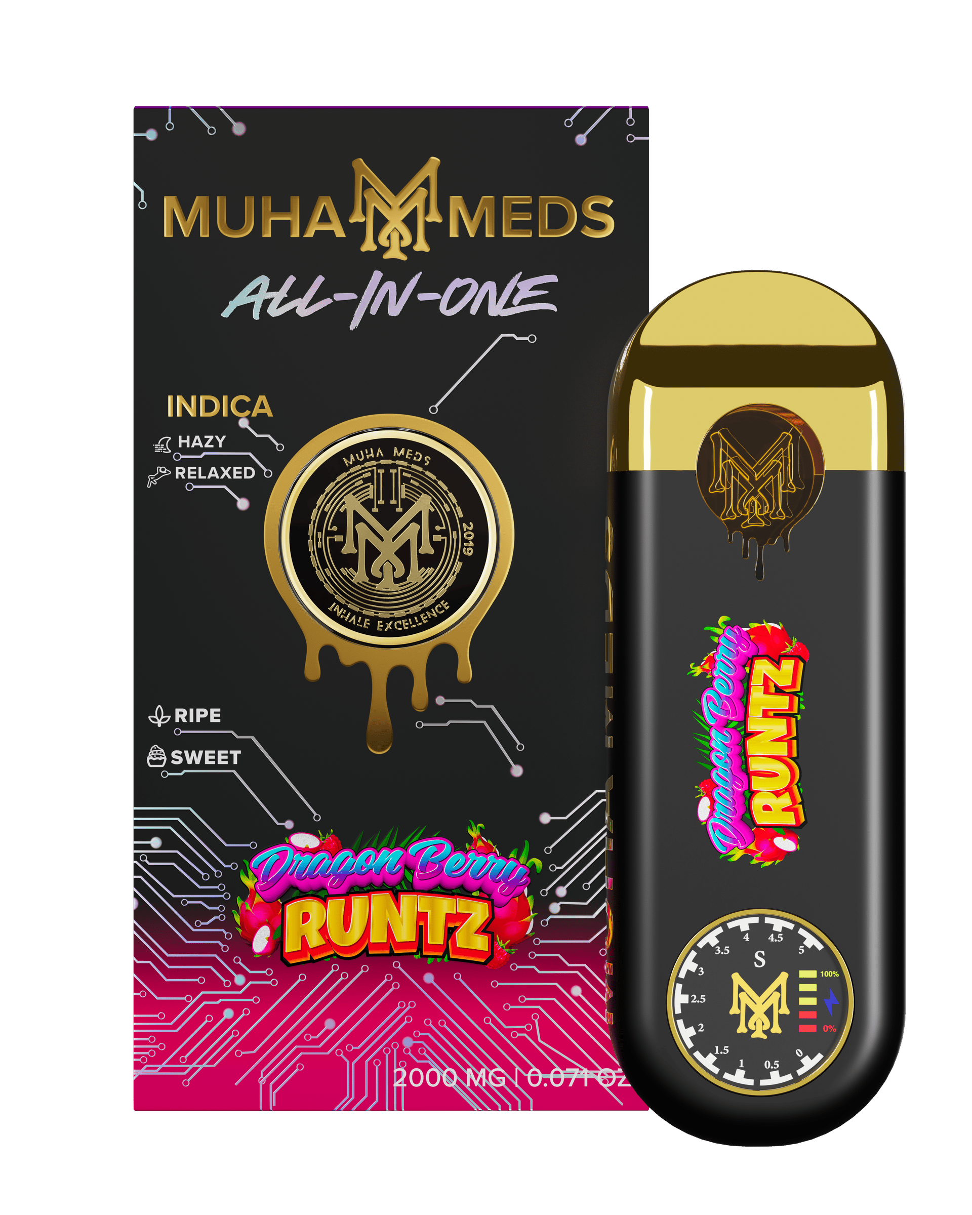Muha Meds | Dragon Berry Runtz 2g Disposable