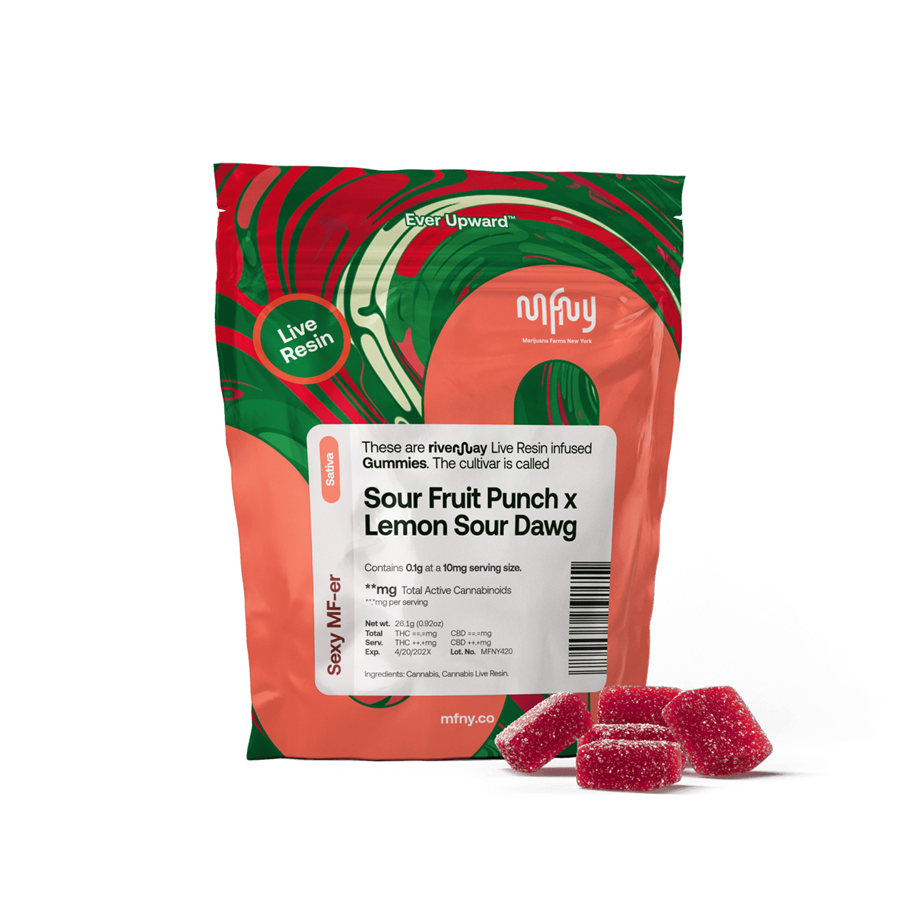 Sour Fruit Punch x Lemon Sour Dawg Live Resin Gummies | 10 pk