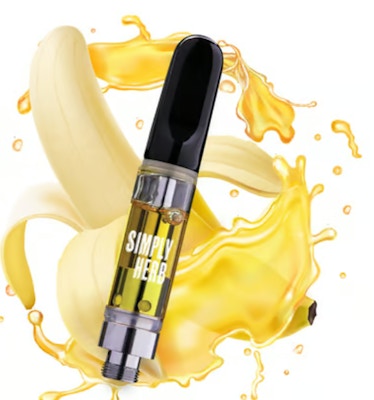 Product AWH Simply Herb Distillate Cartridge - Banana Rainbow 1g
