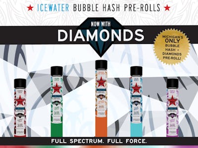 B2G1 Glorious Diamond Infused Bubble Hash Pre-Rolls