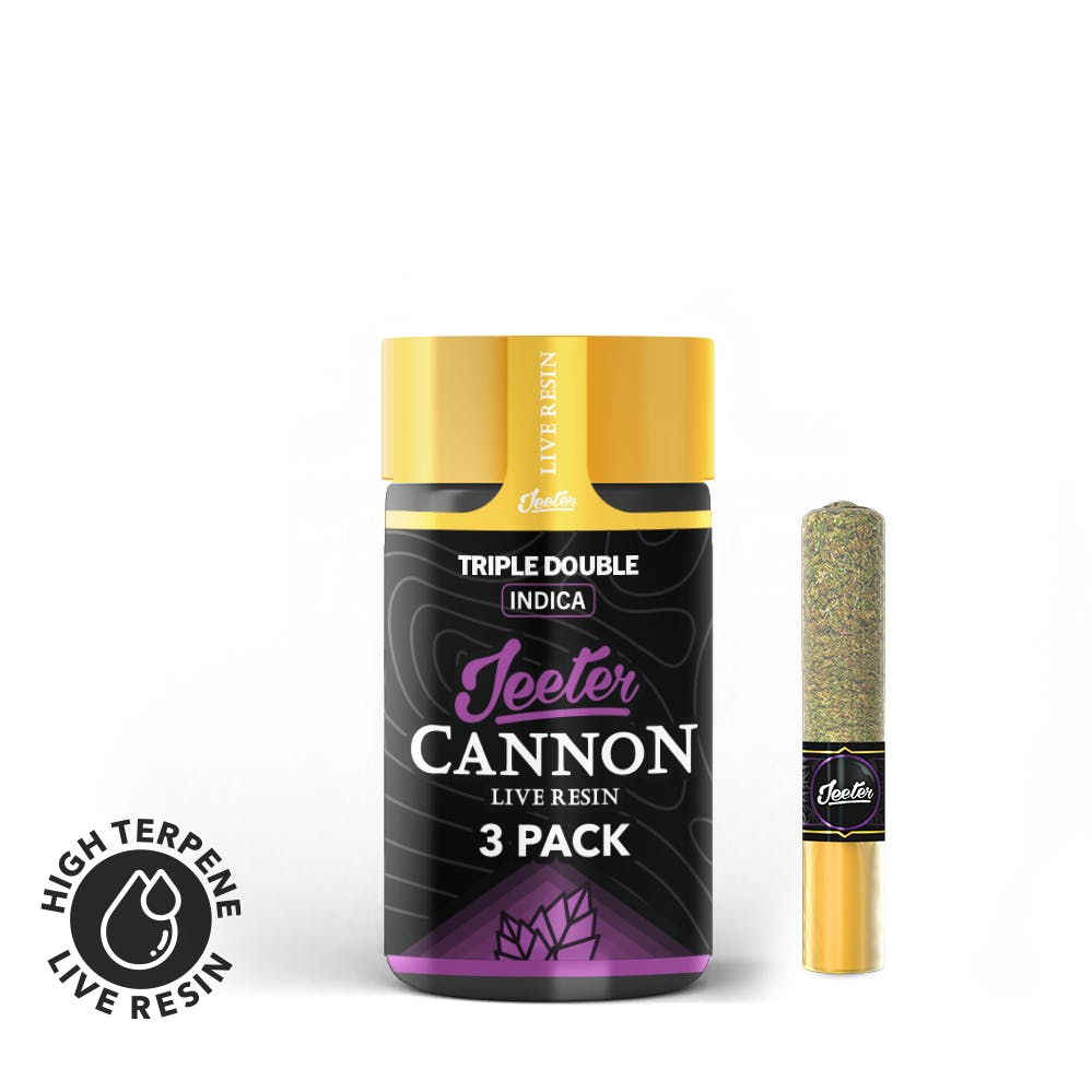 Jeeter - Live Resin Infused Cannon 3pk - Triple Double (I) (1.5g)