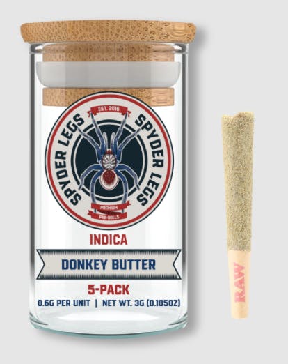 Product: Donkey Butter | 0.6g x 5pk | Infused | Spyder Legs
