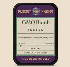 Florist Farms GMO Bomb Live Resin Infused Preroll 5pk