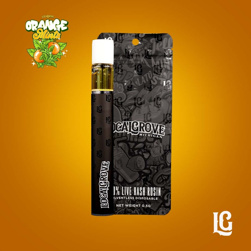 Local Grove Live Hash Rosin Disposable | Orange Mints | 0.5G