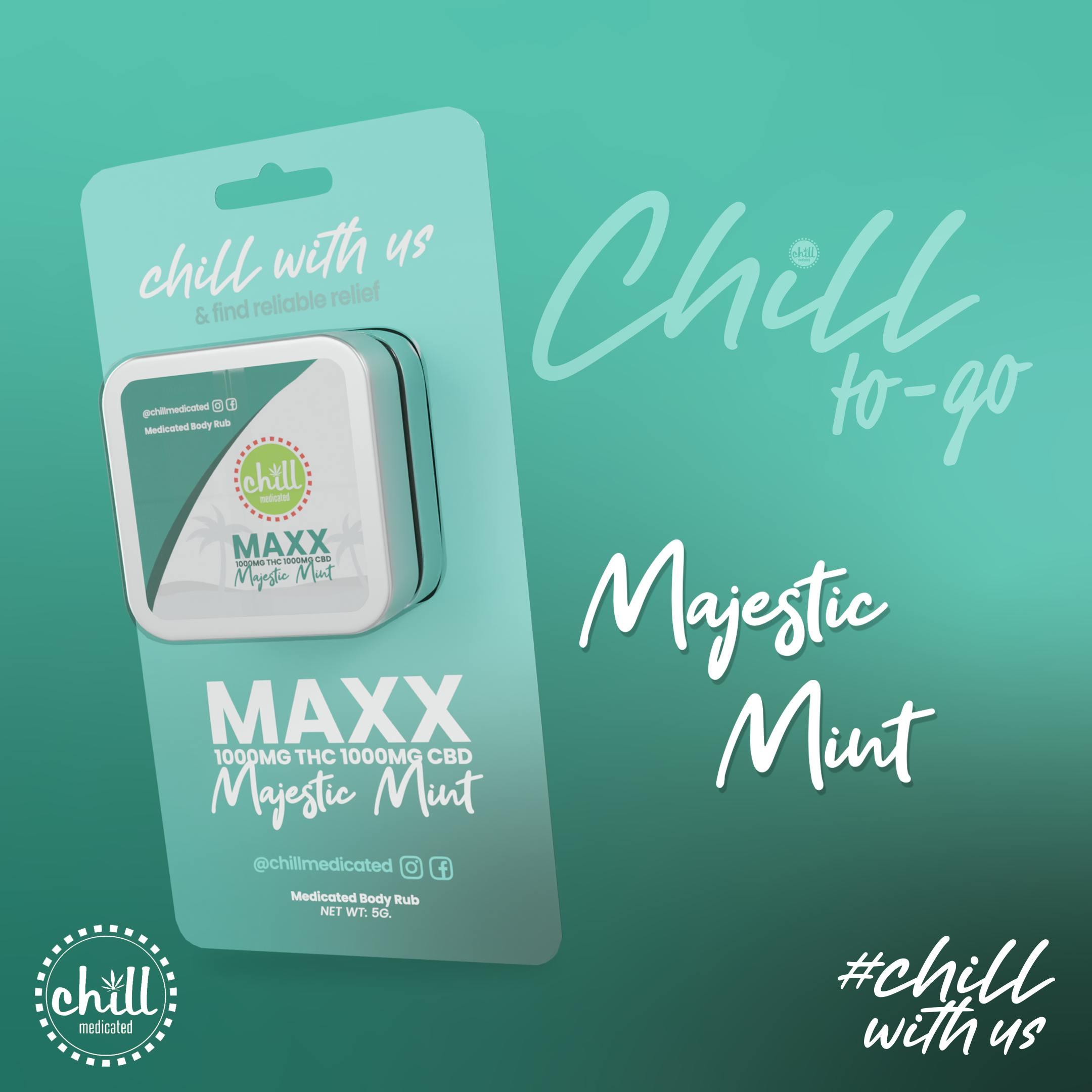 Product: CHILL MEDICATED | MAJESTIC MINT 1:1 - ON THE GO TOPICALS