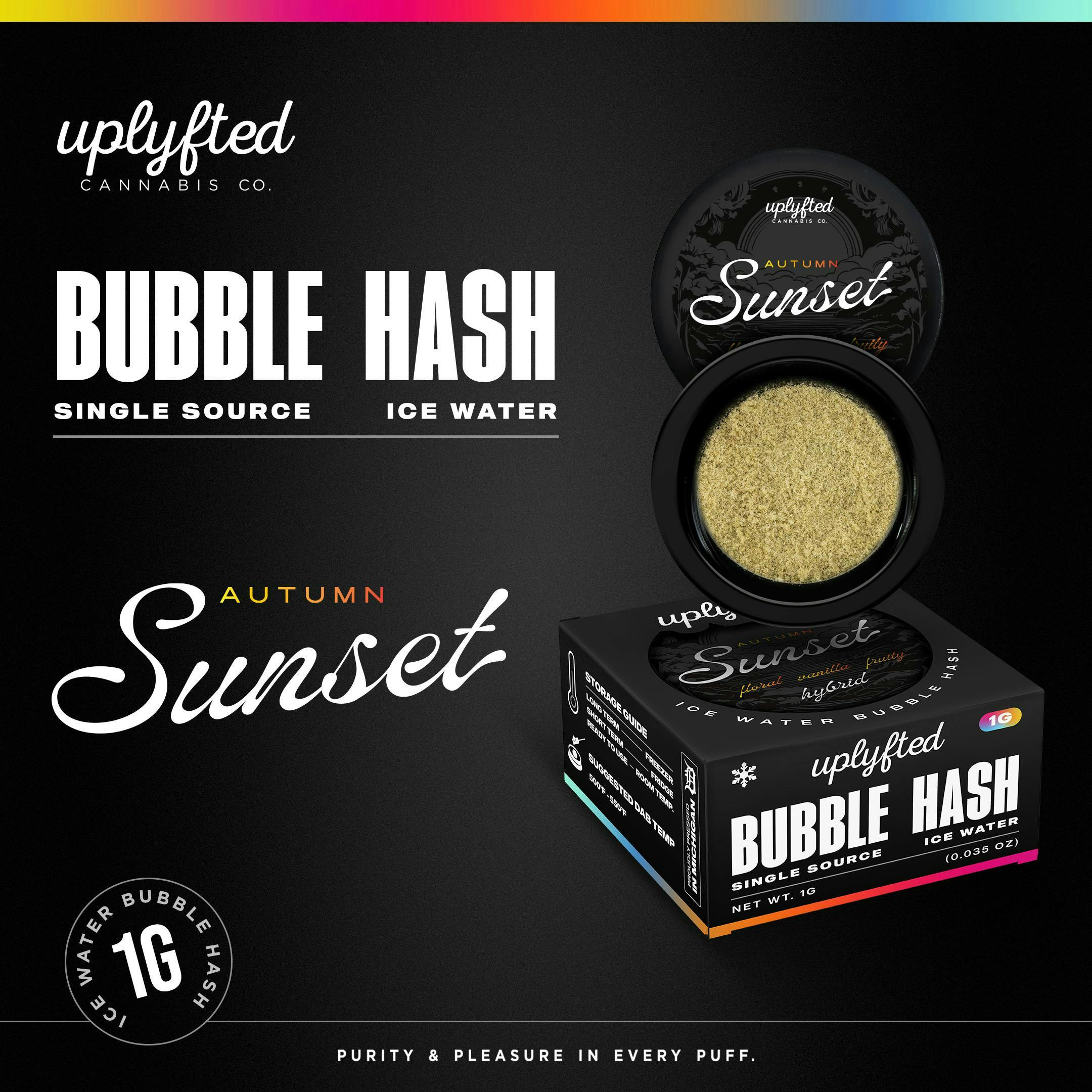 Uplyfted Cannabis Co. UPLYFTED | AUTUMN SUNSET | BUBBLE HASH HYBRID — CONCENTRATES