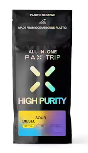 PAX Sour Diesel All In One High Purity THC Disposable Vape Pen 1000mg-1