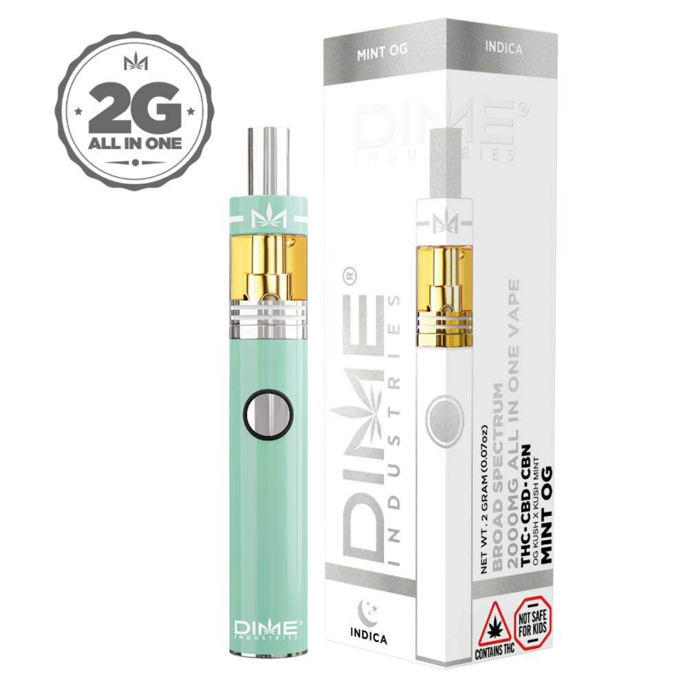 Dime Industries Mint OG | Disposable Vape | Provincetown, MA | Hennep