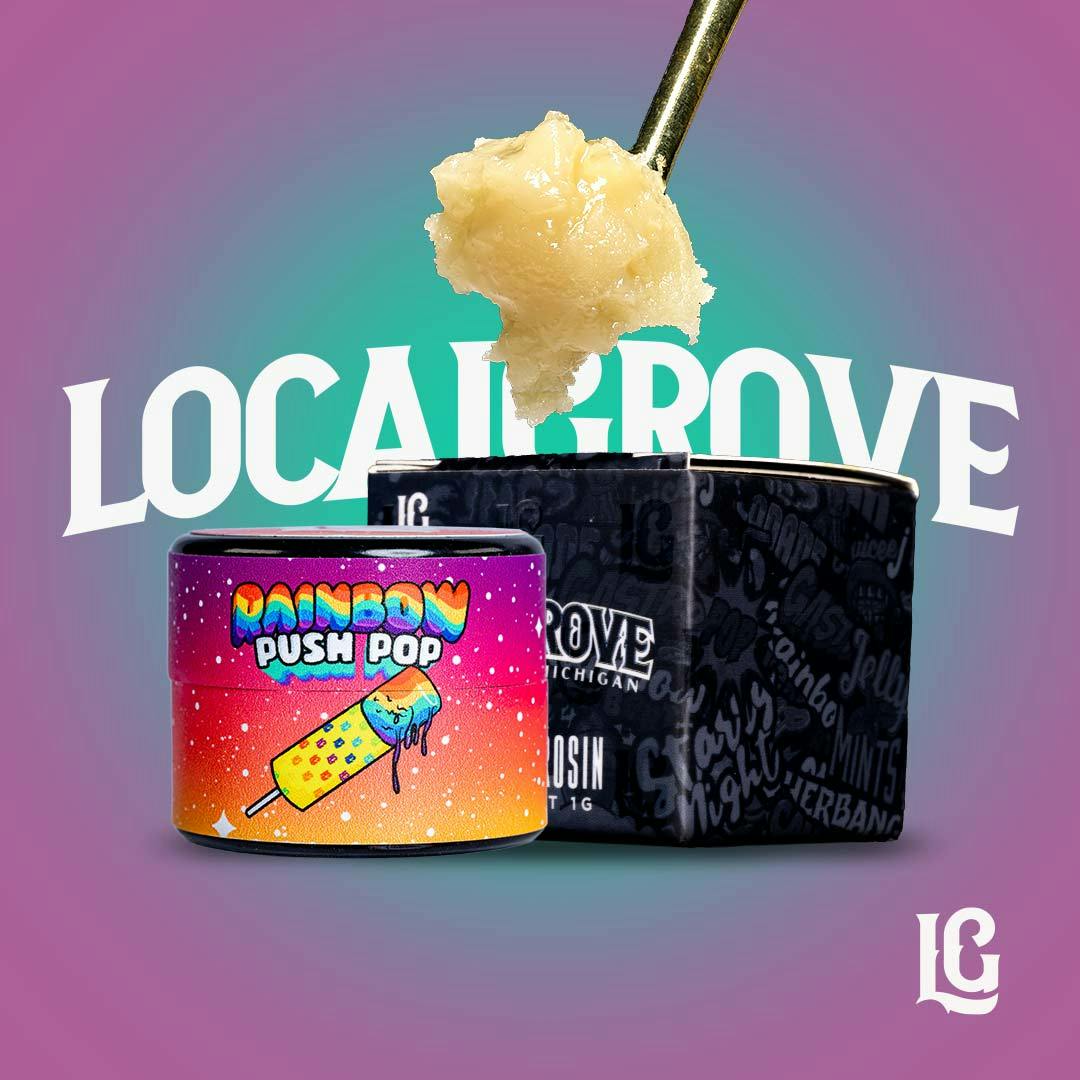 Local Grove Live Hash Rosin | Rainbow Push Pop | 1G