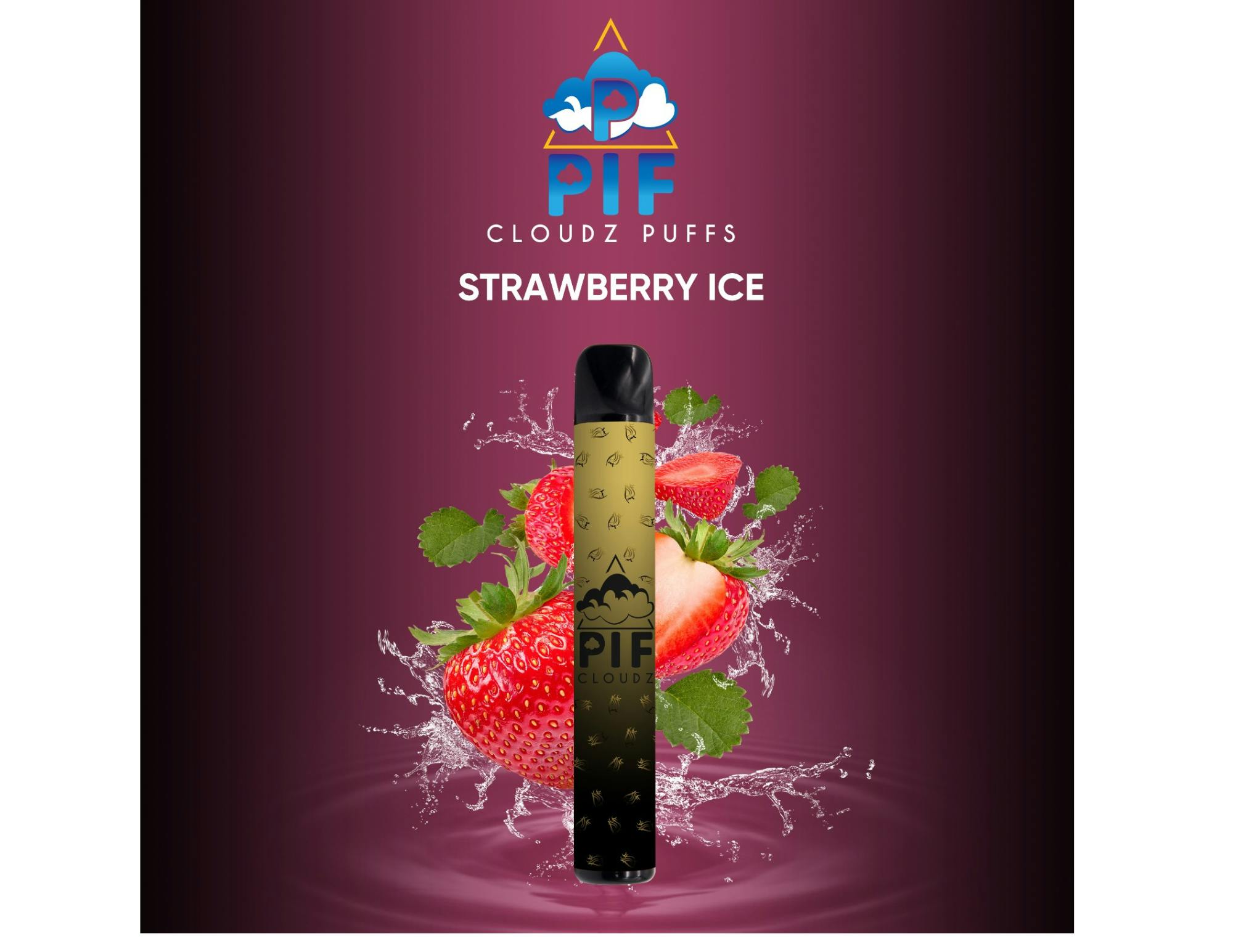 PIF Cloudz Puffs- Strawberry Ice by PIF Cloudz Puffs