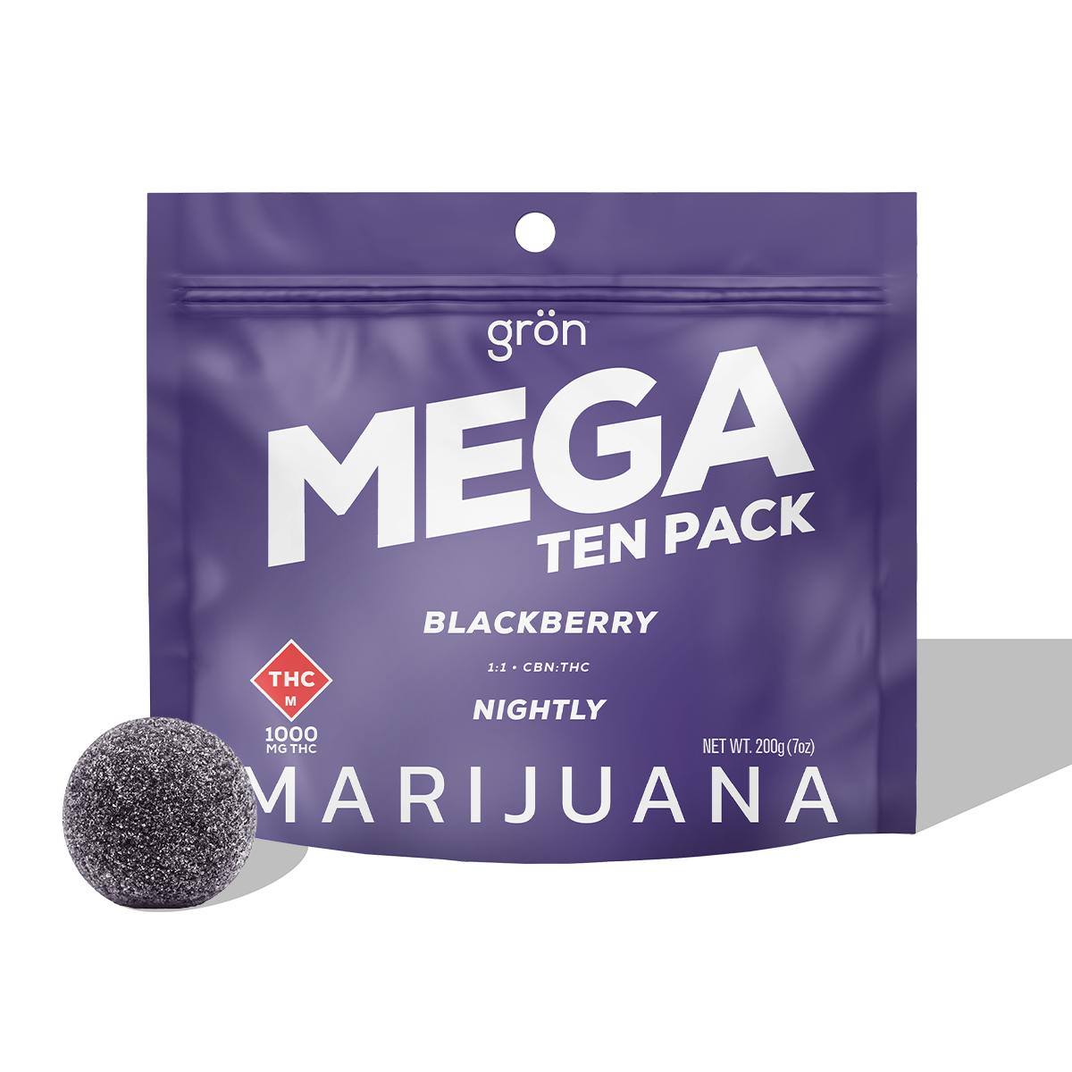 1:1 Blackberry MEGA 10-Pack - CBN/THC - Nightly | Fresh Karma - St