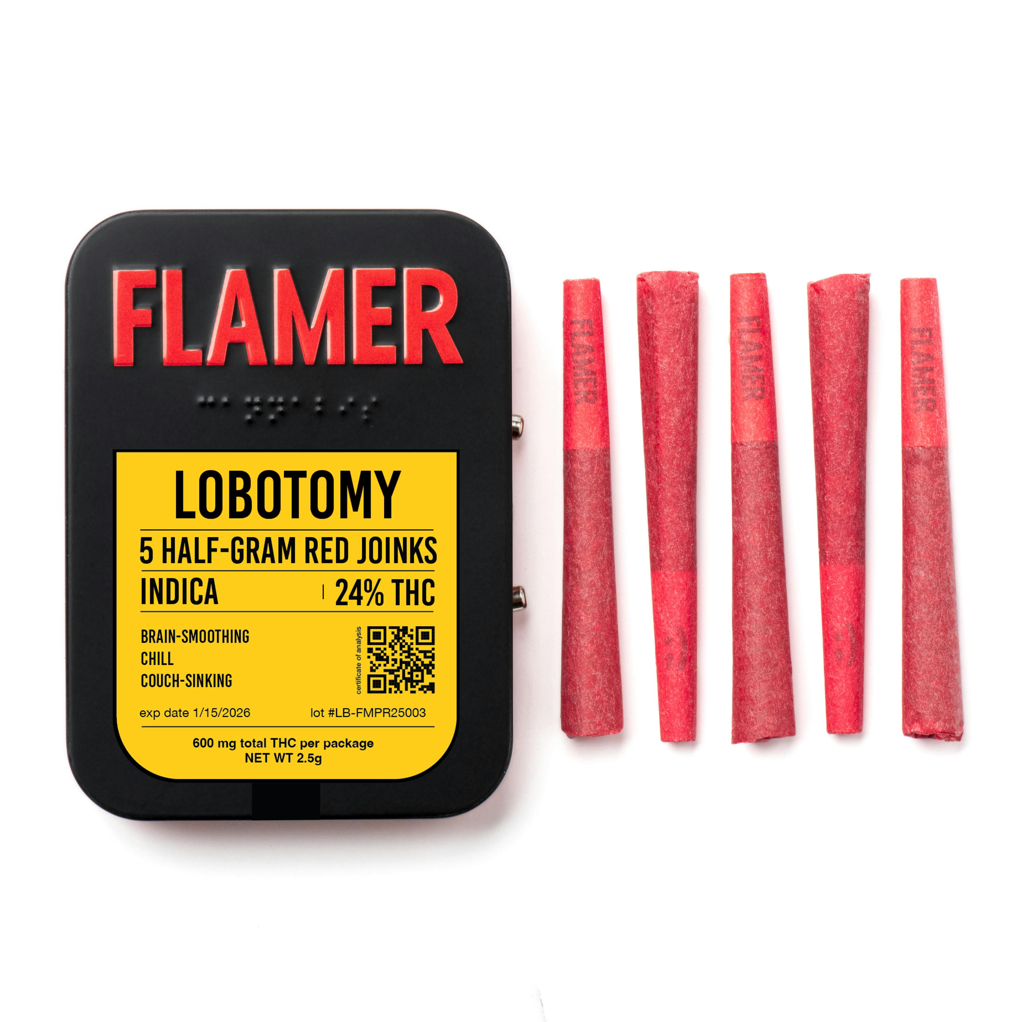 バリートゥモロー 22g Lobotomy 5pk .5g Prerolls - The Flowery NY