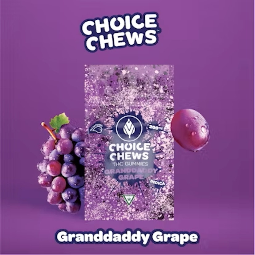 Choice Chews 200mg Gummies Granddaddy Grape