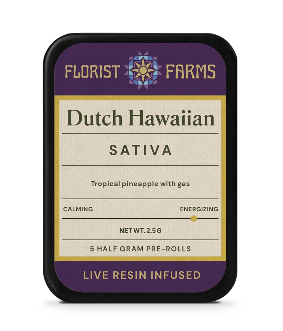 Dutch Hawaiian | Live Resin Infused Joints 5pk