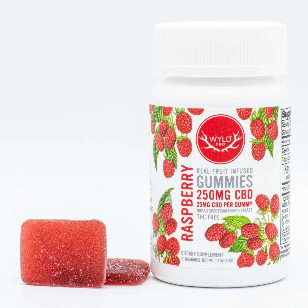 Wyld - Raspberry - CBD - Gummy - 10ct - 250mg - Cookies Flamingo
