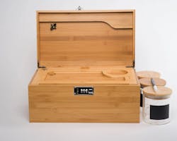 BZZ | Extra Large TCG Stash Box w/ Handles | Natural Wood