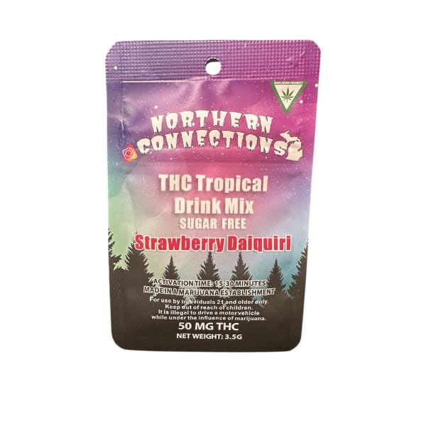 Product: NORTHERN CONNECTIONS | THC TROPICAL STRAWBERRY DAIQUIRI - SUGAR FREE DRINK MIX