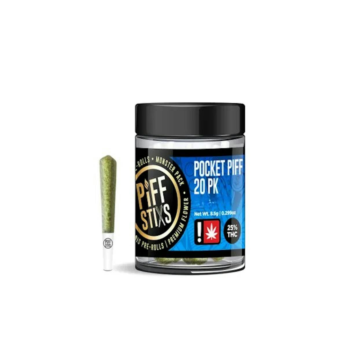 Photo of Piff Stixs .4g GARLIC ICING Pocket Piff Pre Roll 20pk