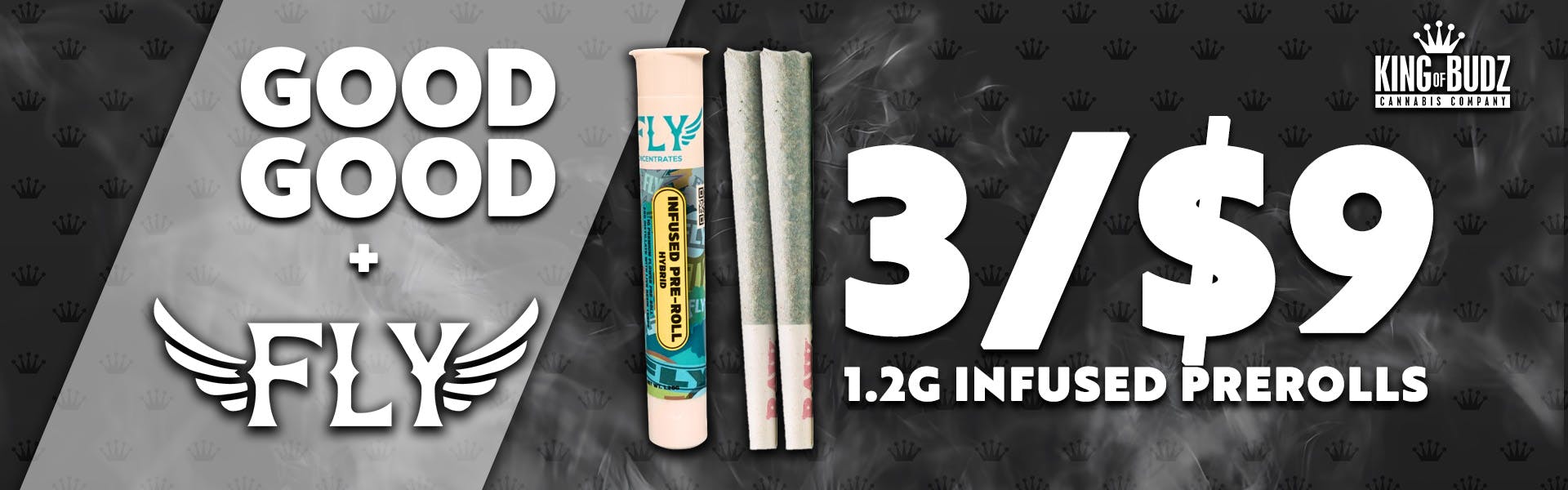 Fly + Good Good - 1.2g Infused Prerolls - 3/$9