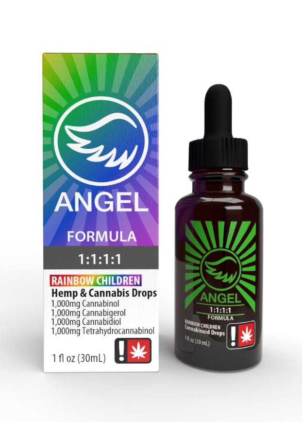 ANGEL MAX liquid 1ml ♯41 CBD CBG CBN Angel | Tincture | Rainbow Children 1:1:1:1 | THC:CBD:CBG:CBN