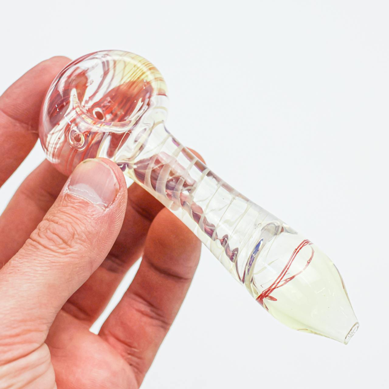 GLASS HAND PIPE: 4