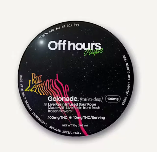 Off Hours OFF HOURS | GELONADE -SOUR RASPBERRY LEMONADE | LIVE RESIN ROPE