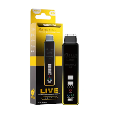 Mitten Extracts - 2g Live Sauce Disposable - Pineapple OG (I) - DISPOSABLES by Mitten Extracts at King of Budz