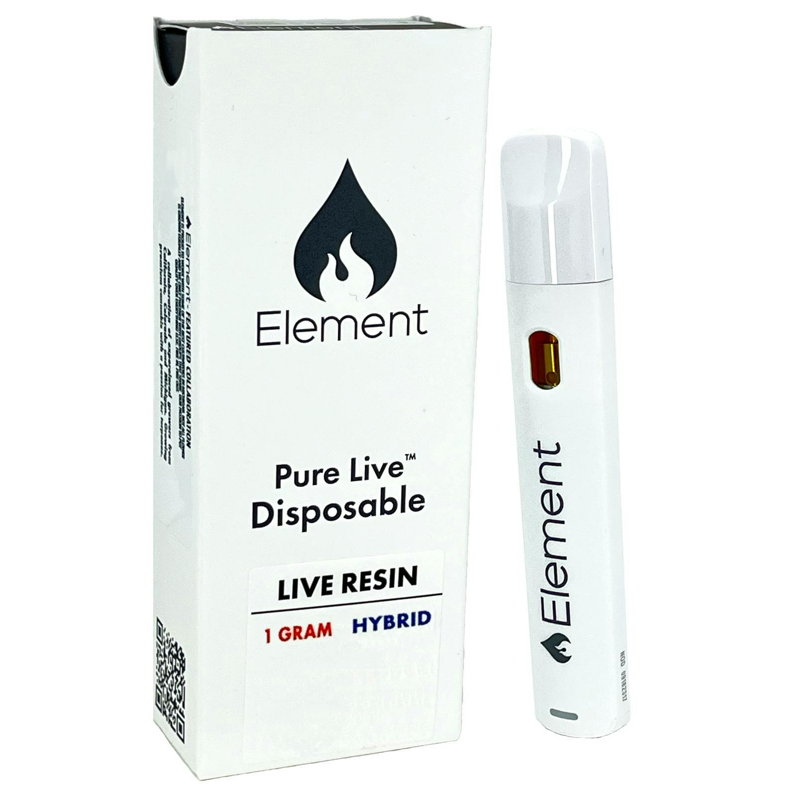 ELEMENT | LEMON G | PURE LIVE DISPOSABLE SATIVA/HYBRID