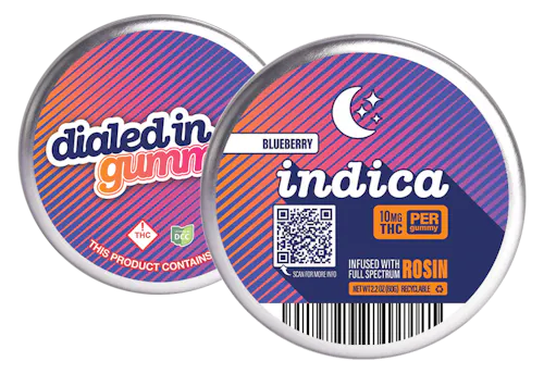 100mg – Blueberry – Rosin Gummies (10pk)-active