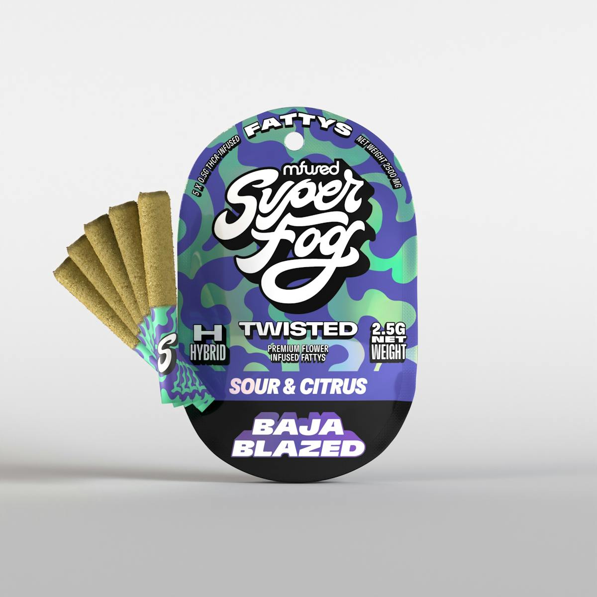 Photo of Mfused Twisted Fattys Baja Blazed Infused Prerolls x 5pk