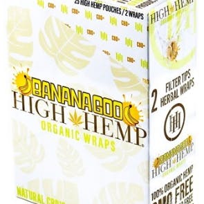 High Hemp Organic Hemp Wraps - Banana Goo - 2 pack