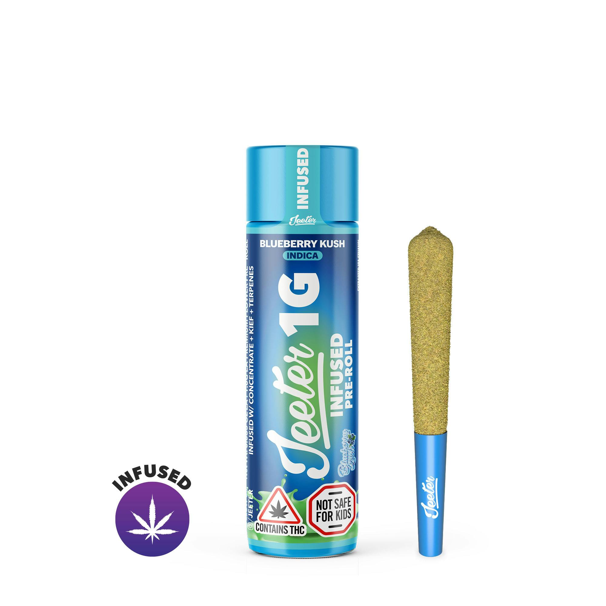 Buy Jeeter Blueberry Kush | 1g | Infused Preroll Online - Native Sun ...