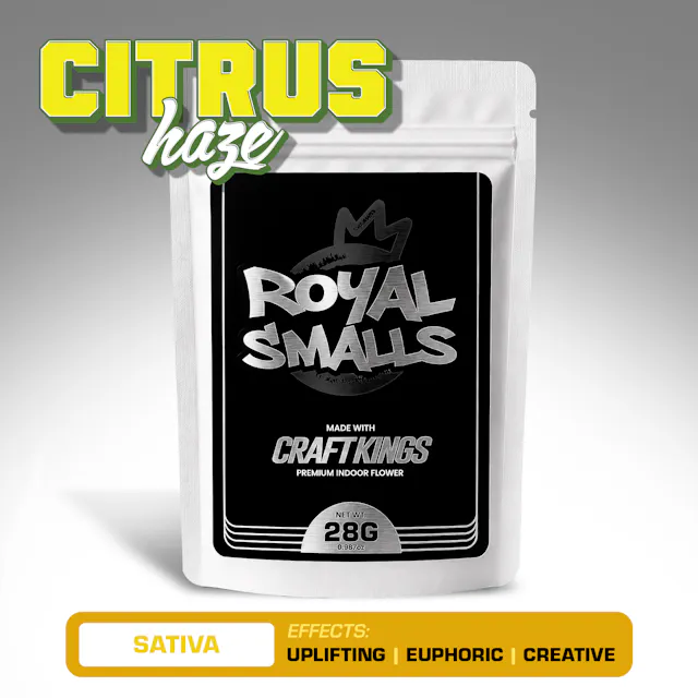 Craft Kings Royal Smalls Citrus Haze 28g (sativa, small buds)
