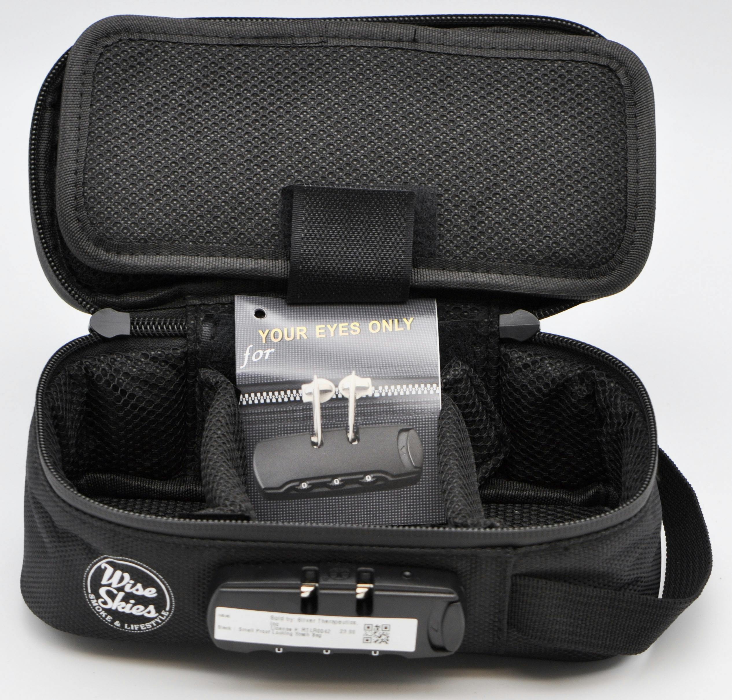 image of Black | Smell Proof Locking Stash Bag