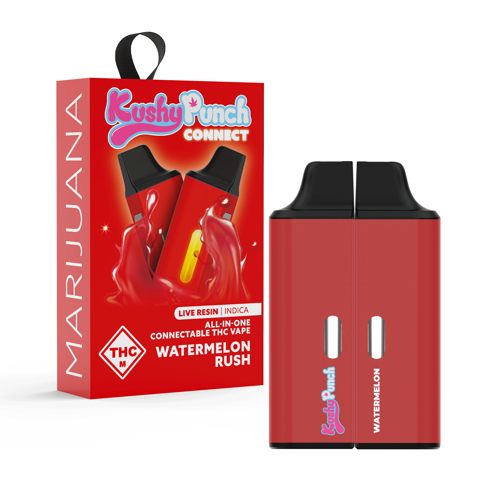 kushy punch disposable vape pen Kushy Punch: Vape | Watermelon Rush | All-In-One | 1g | GDF