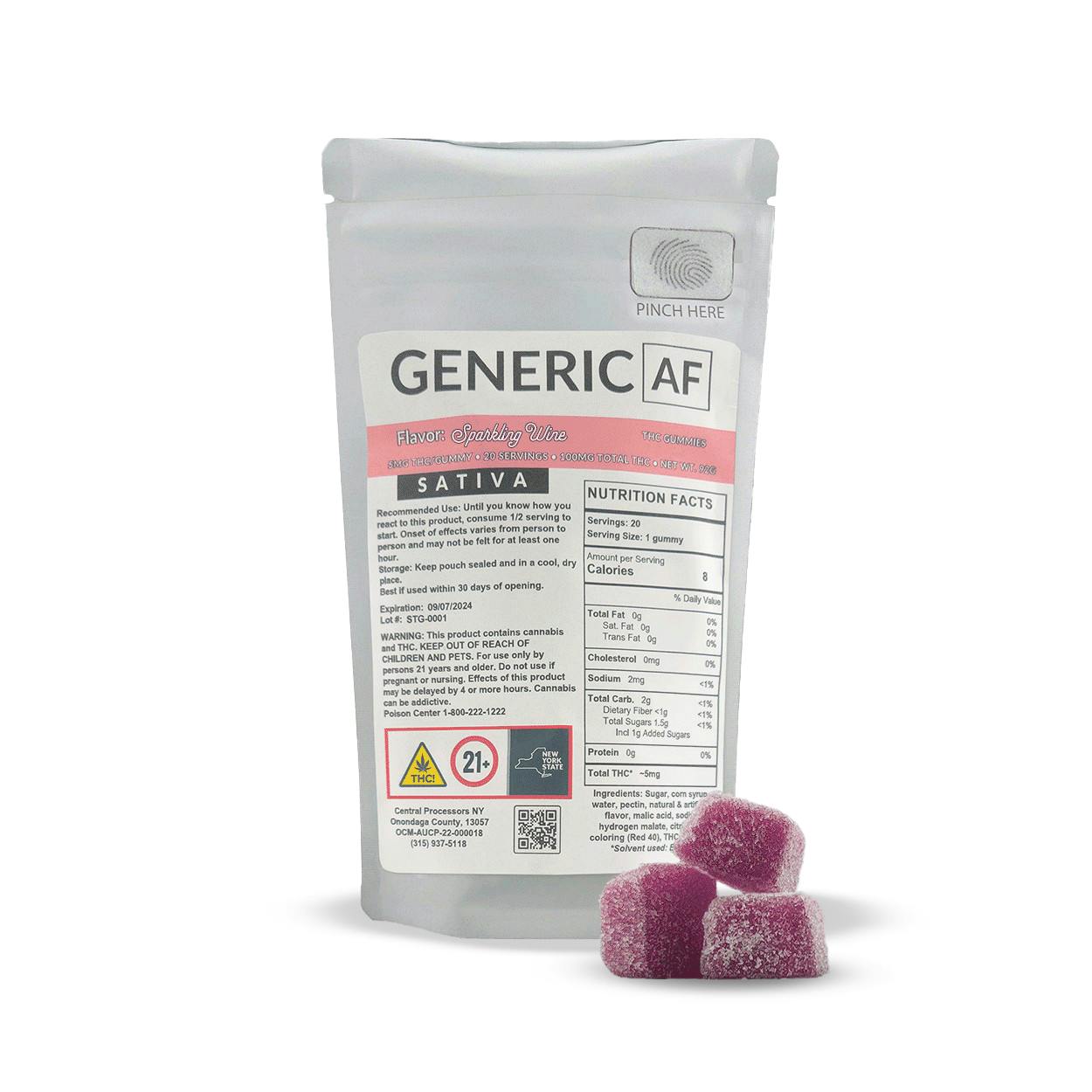 Generic AF | Sparkling Wine | 100mg | 20ct