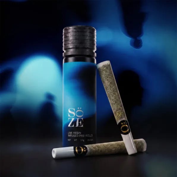Soze - 2-Pack .75g Live Resin Infused Prerolls - Sherb-O